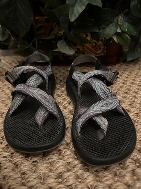 Chaco Women's Sandals Black with Multicolor Straps